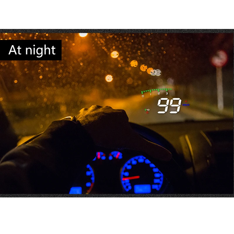 Автомобильный дисплей на лобовое стекло YASOKRO A900 OBD2 спидометр проектор цифровой