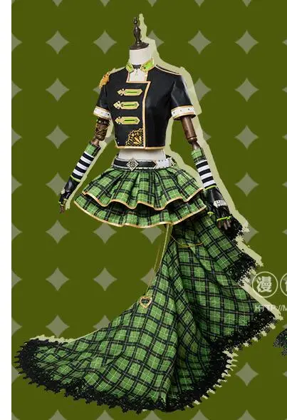 Aqours Love Live Sunshine Chika Riko Kanan Dia You Yoshiko панк-рок набор всех членов униформы косплей костюм - Цвет: Kunikida Hanamaru