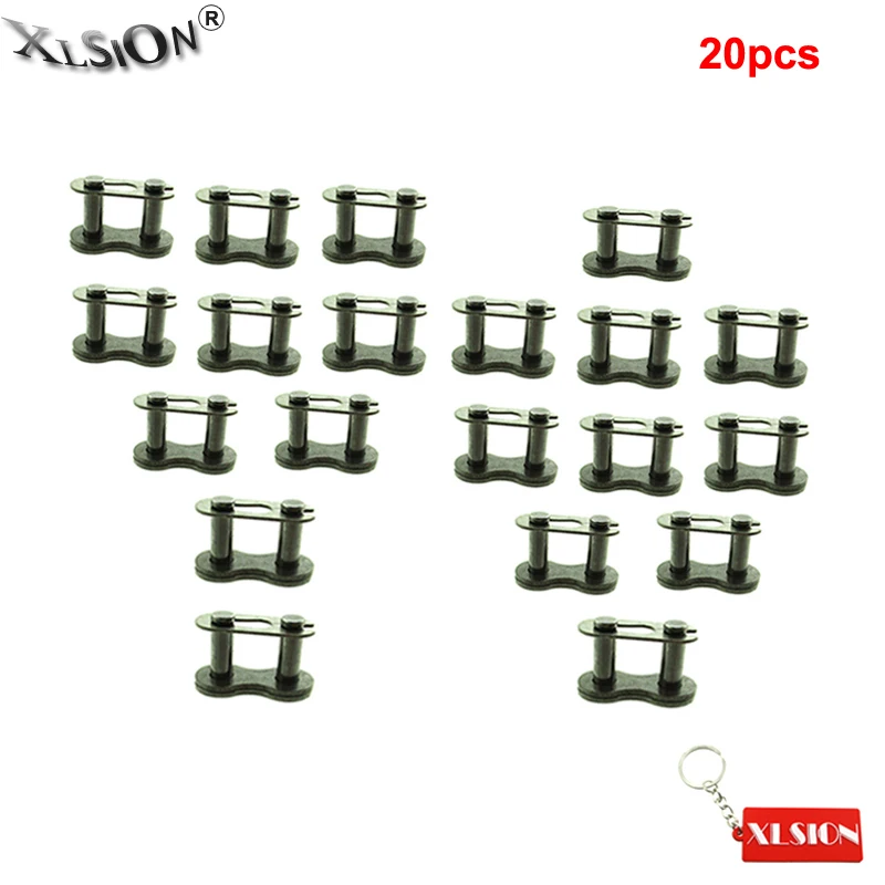 XLSION Aftermarket 20 шт. 428 цепь Master Link для 50cc 70 90cc 110c 125cc 150cc ATV Quad Go Kart|Двигатели| |