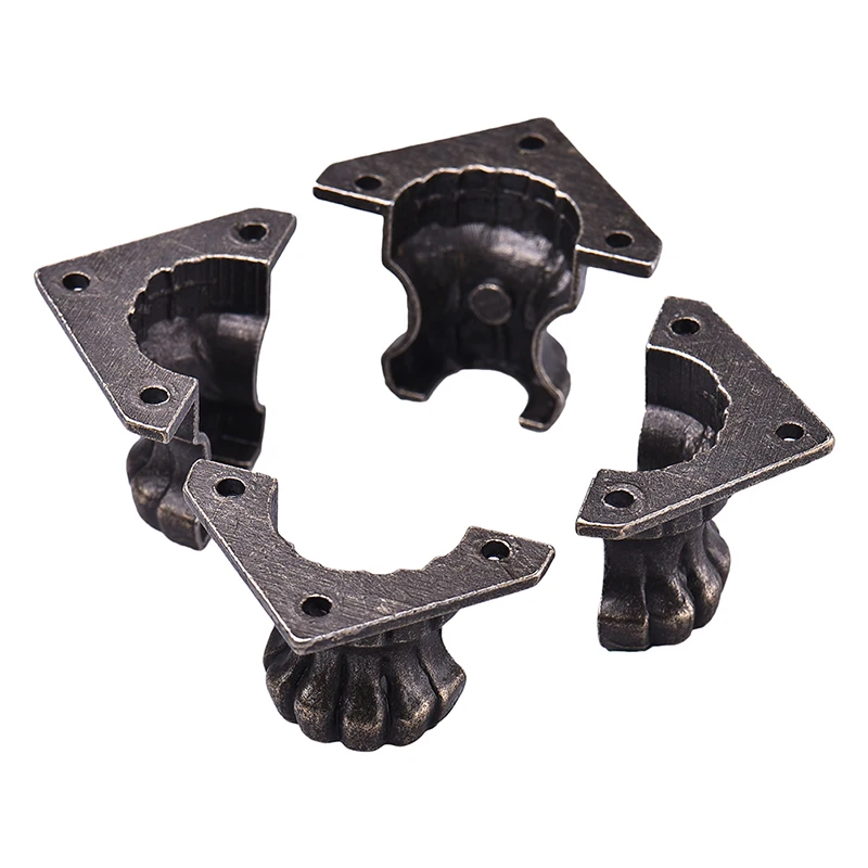 4 шт. античная латунь для ювелирных изделий сундук деревянная коробка