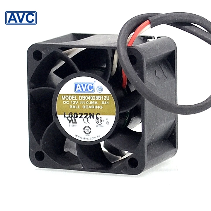 Новый 2 предмета 4028 0.6A 1U 12V сервера ветра DB04028B12U ШИМ Вентилятор охлаждения