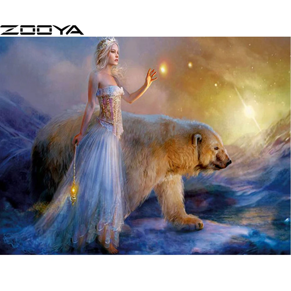 ZOOYA продажи алмазной вышивки 5D DIY картины для Стразы наборы крестиков девочка