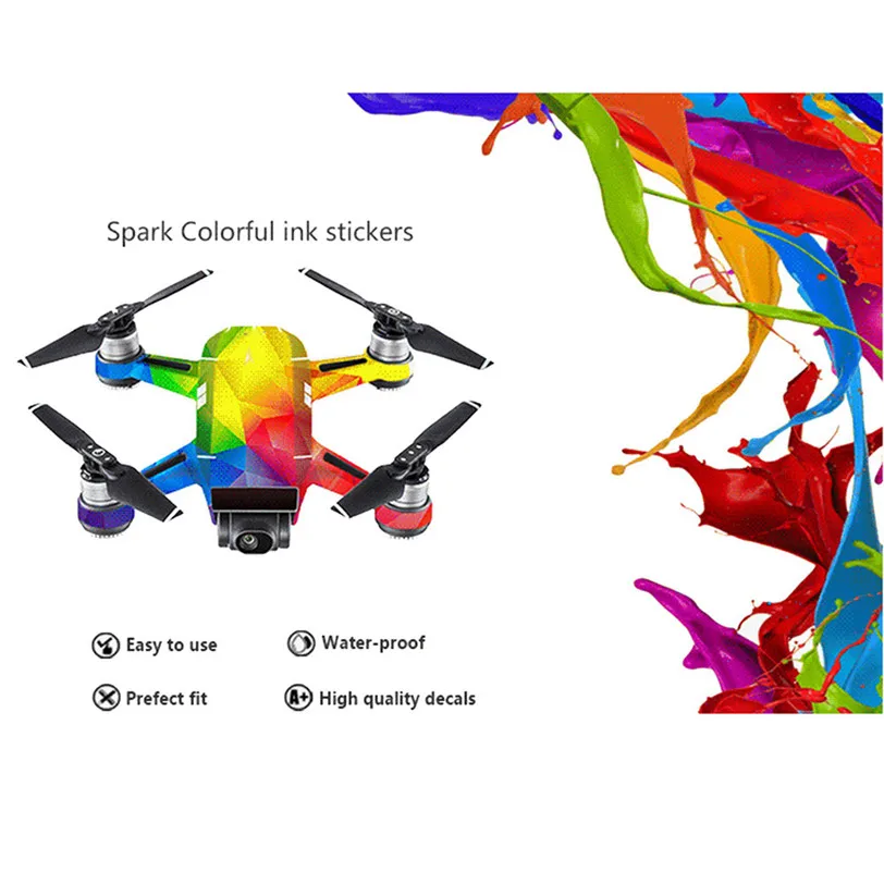 HIPERDEAL 11 цветов водонепроницаемая наклейка для обертывания защита тела DJI Spark Mini