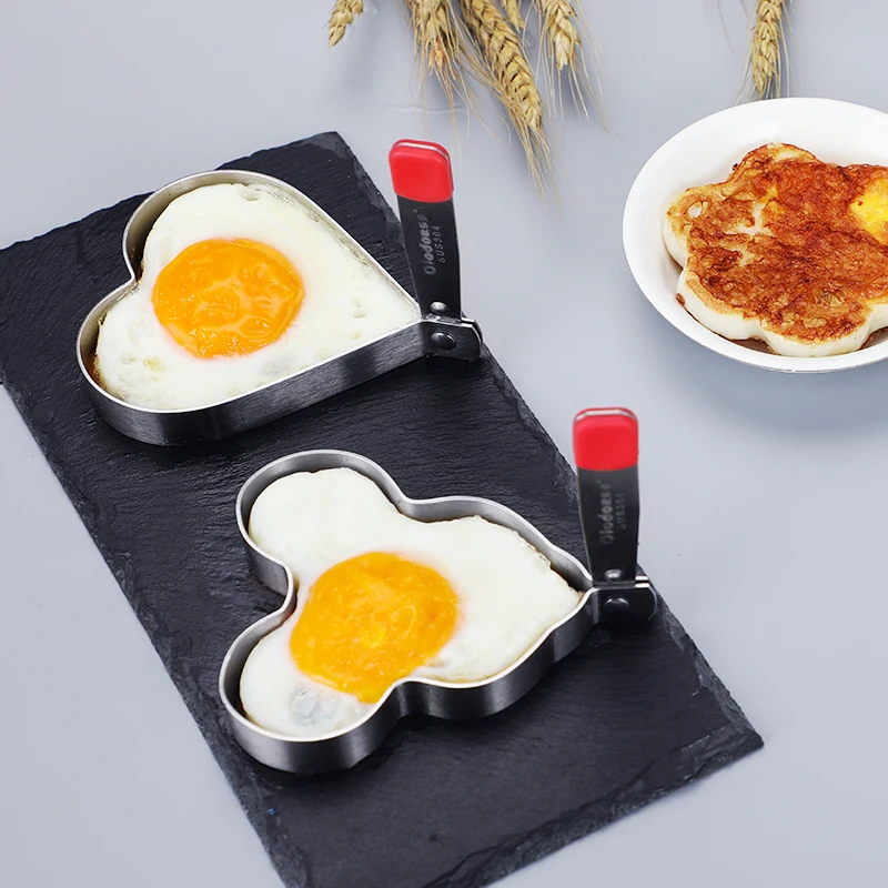 3/4/5Pcs/Set Egg Rings Fried Mold Non-stick Personality Creative SUS304Stainless Steel Large Art Cookie Accessorie Kitchen | Дом и сад