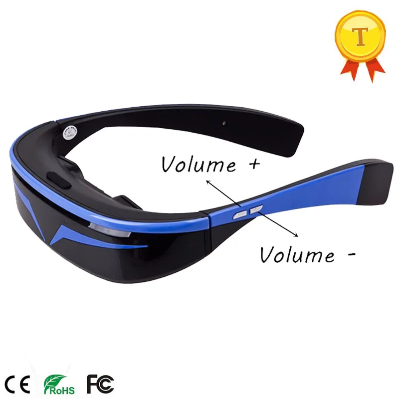 2017 модные Android 5 1 1080P умные виртуальные очки с широким углом обзора экрана для