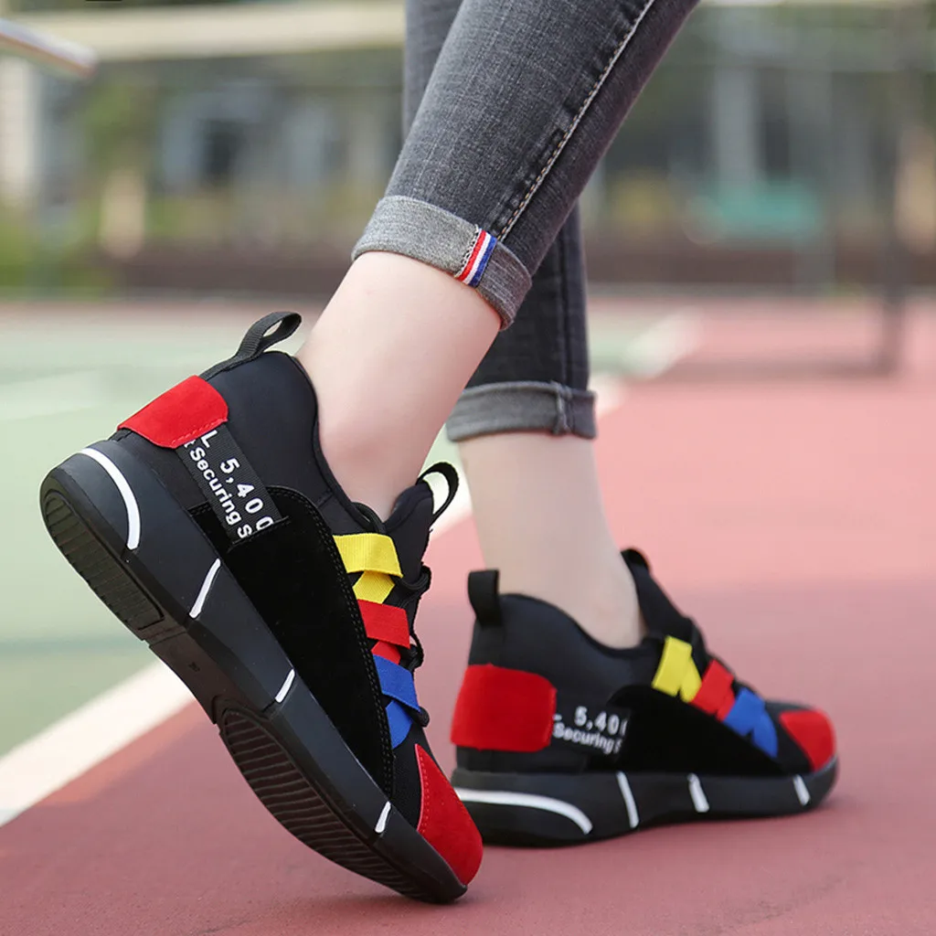 Новинка года; женская обувь; chaussures femme; Модные Повседневные кроссовки на шнуровке; дышащие кроссовки; спортивная обувь для бега; Zapatos De Mujer Sapat;#78