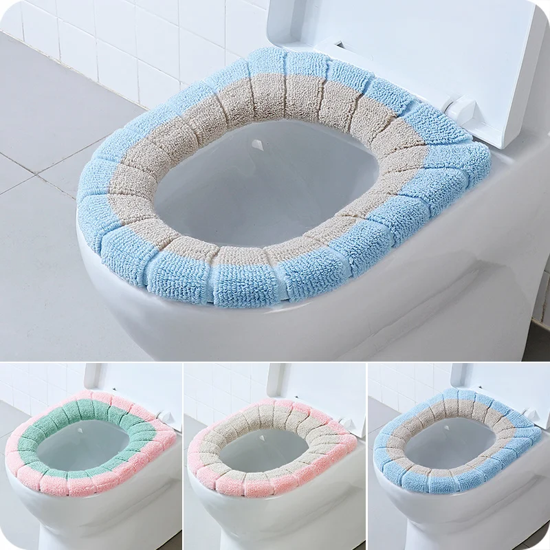 Удобный бархатный коралловый чехол для унитаза в форме о ванной моющийся унитаз стандартная мягкая подушка