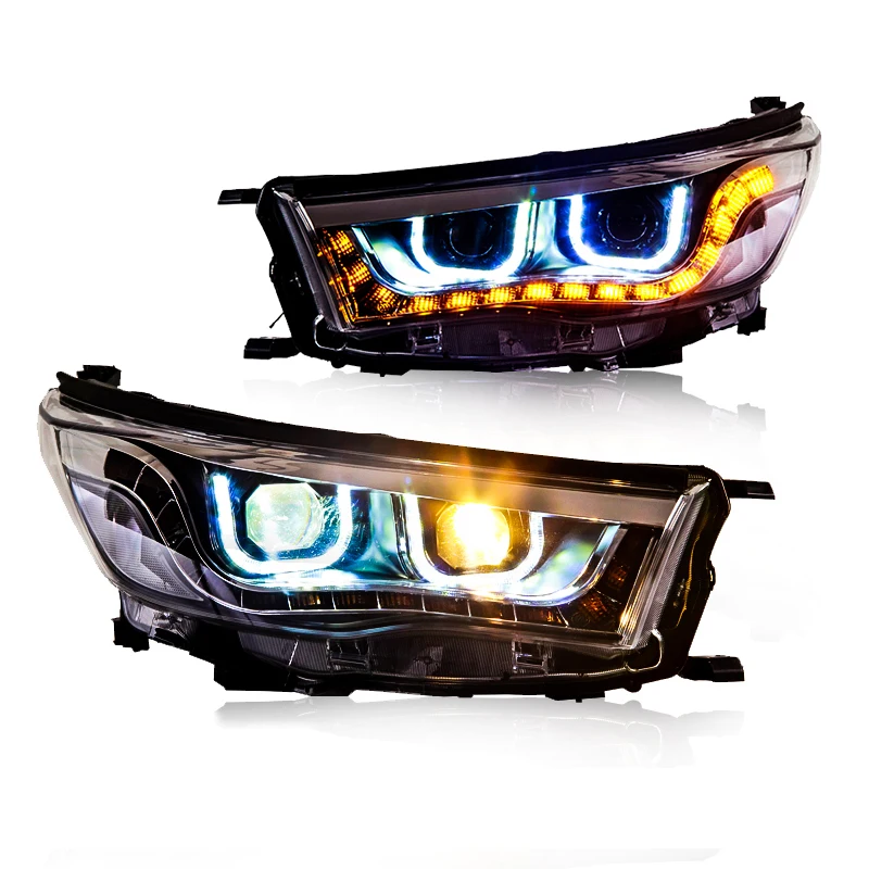 Светодиодный HID DRL Автомобильные фары в сборе корпус передней для Toyota Highlander