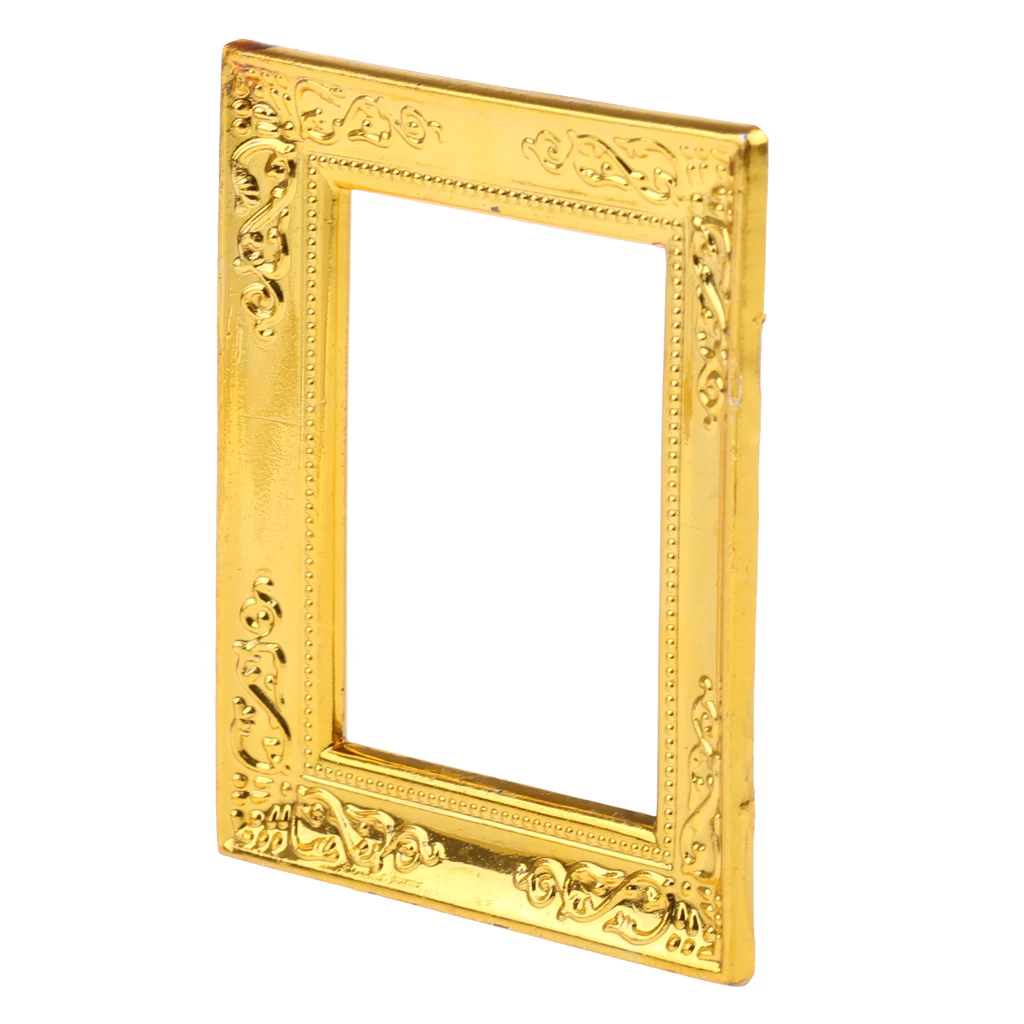 

MagiDeal 1:12 Dollhouse Miniature Vintage Rahmen Photo Frame Wall Decor