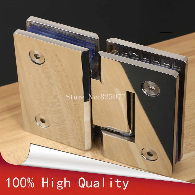 1PCS Glass to Offset Square Geneva Cutout Frameless Shower Door Hinge - Polished Chrome HD17 | Обустройство дома