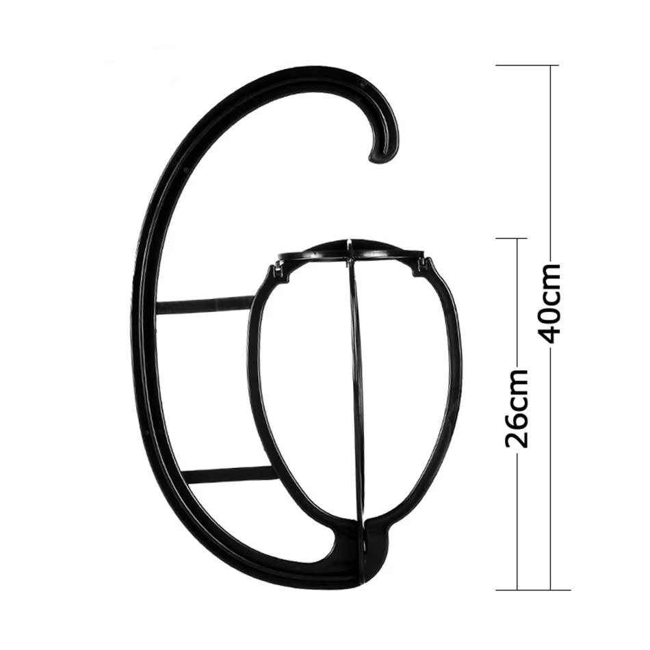 Профессиональный крюк волосы парик подставкой 1 шт. черный Пластик голова Шапка
