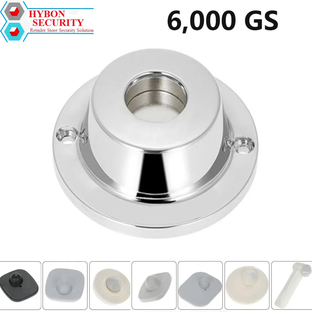 HYBON Security Tag Remover Unlocker Alarm Tags Detachers 6000GS Magnetic Clothes Hook quita alarmas de ropa | Безопасность и