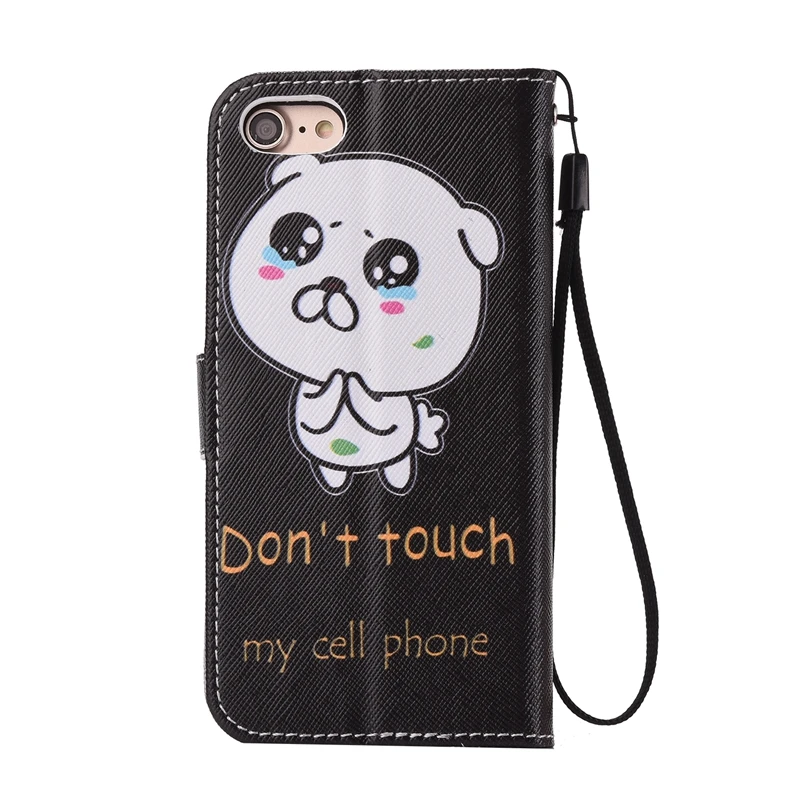 SFor Coque iPhone 8 Case Cute Panda Cat Owl Bear Monkey Leather Flip Wallet Phone Cases For iPhone8 Cover Etui Capinha on - Чехол для iPhone 8 SFor Coque с милыми пандами, кошками, совами, медведями и обезьянами, кожаный, с клапаном-бумажником, для телефо