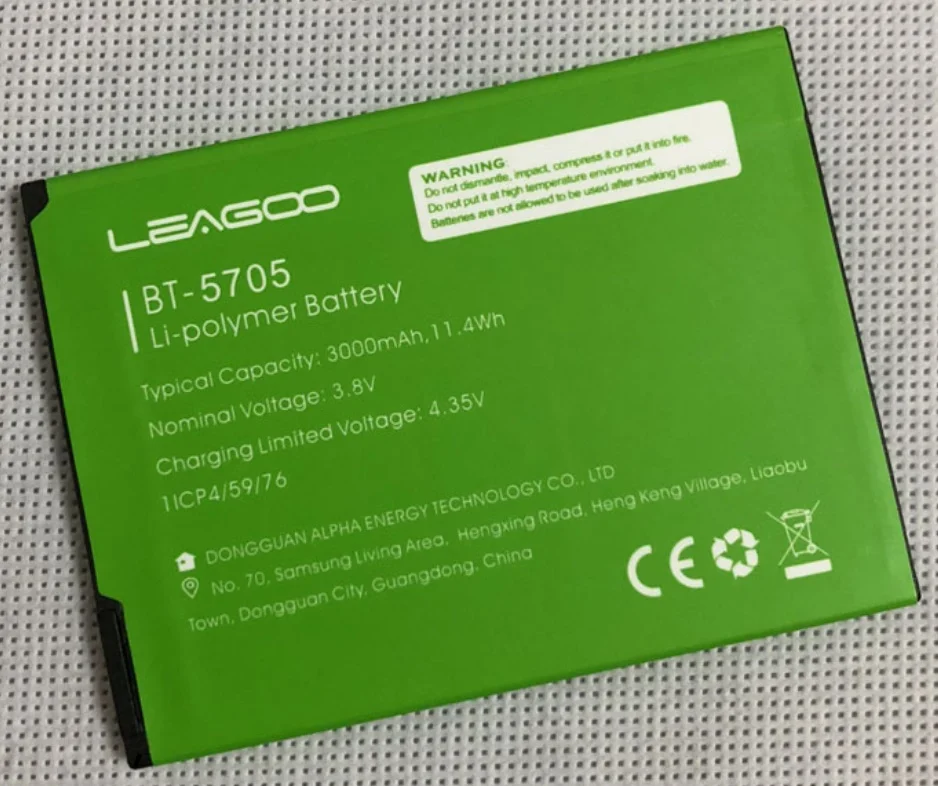 

LEAGOO M9 BT-5705 Battery original 3000mAh replacement Backup Battery for LEAGOO M9 Pro Smartphone In Stock