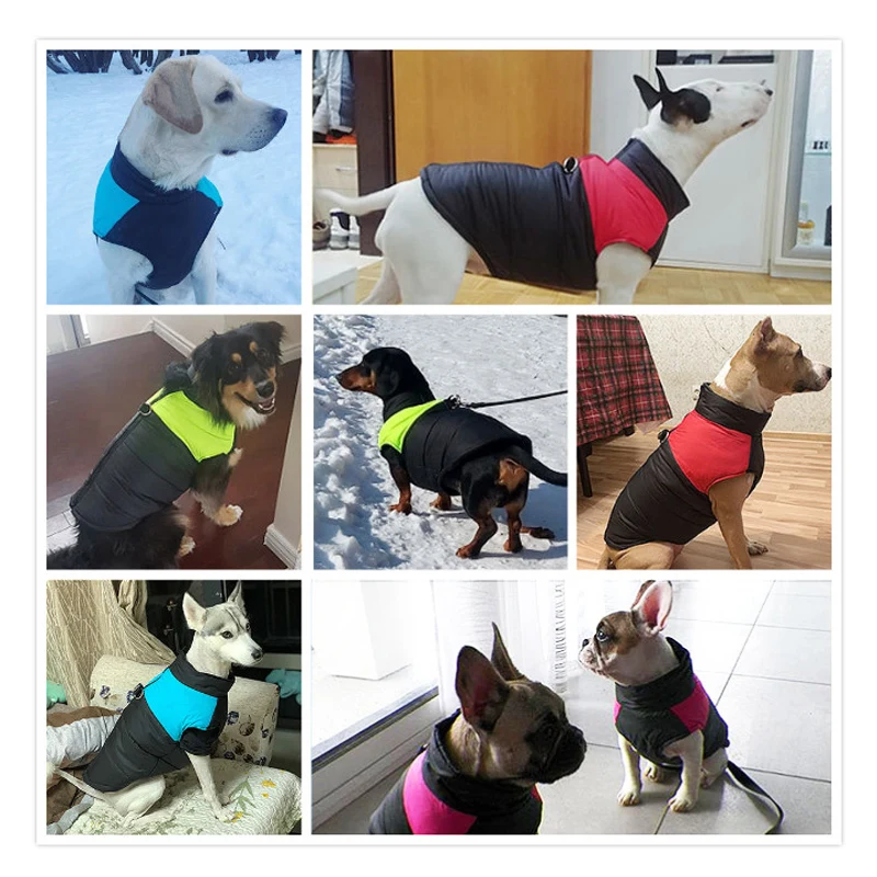 Warm Winter Dog Pet Puppy Vest Jacket Chihuahua Clothing Coat Thickening Waterproof Medium Large Dogs 4 Colors S-5XL | Дом и сад