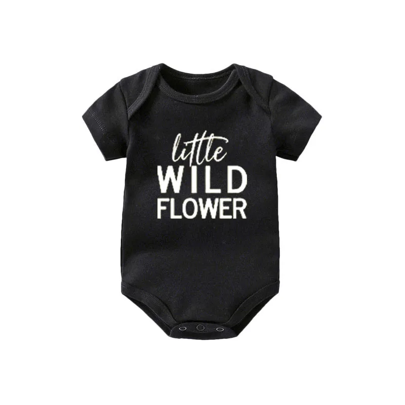 ysculbutol New Design fashion little wild flower baby bodysuit customized boy girl clothes | Детская одежда и обувь
