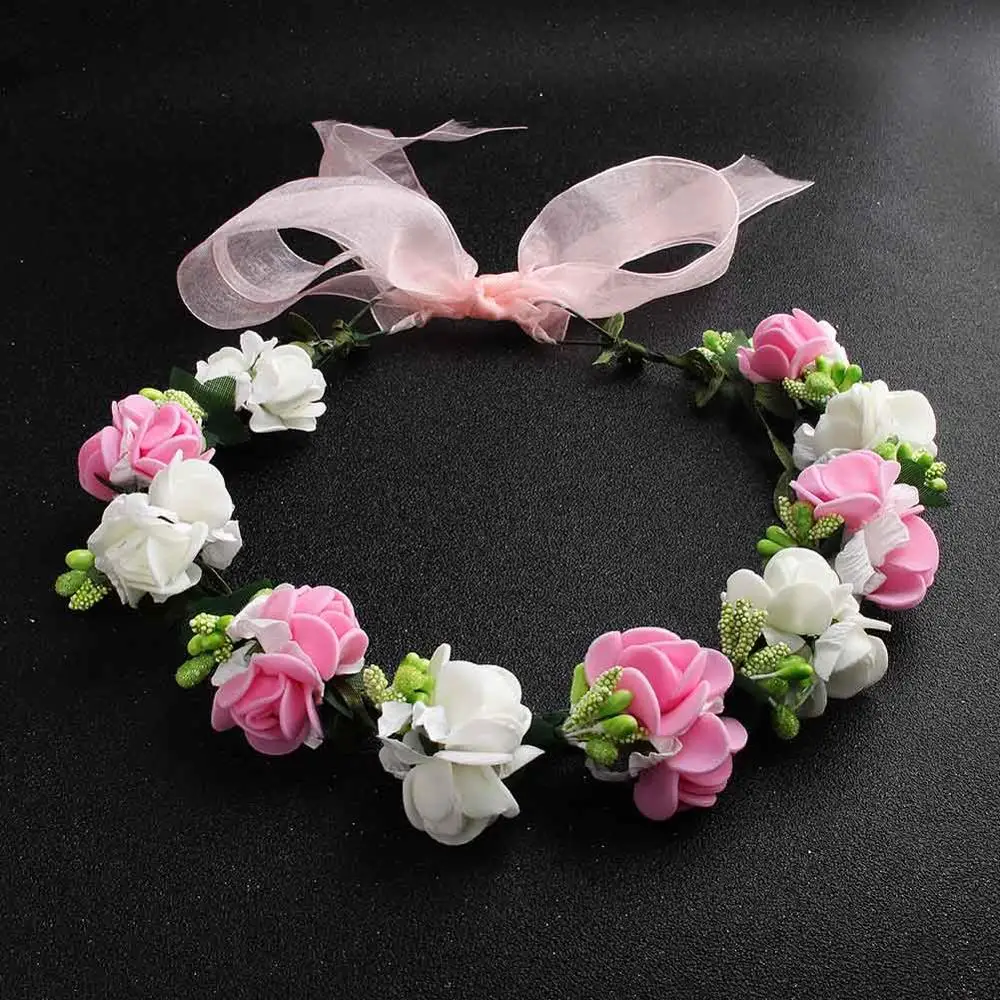 HS-J4727-Pinkwhite Miallo, цветочные короны и диадемы, свадебные аксессуары для волос, для невесты, подружек невесты, для женщин, девочек, лоза, головные уборы - Окраска металла: HS-J4727-Pinkwhite