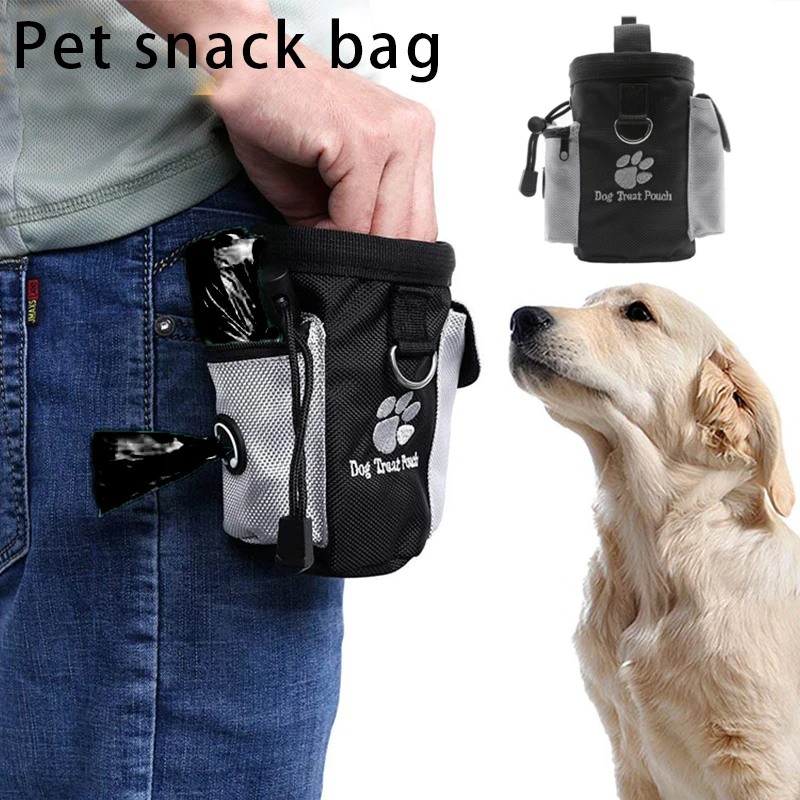 1 шт., черные сумки для лечения домашних собак, щенков, поучения, ловкость, наживка, тренировочная Водонепроницаемая пищевая сумка для угощений, сумка для закусок, наградная сумка для талии