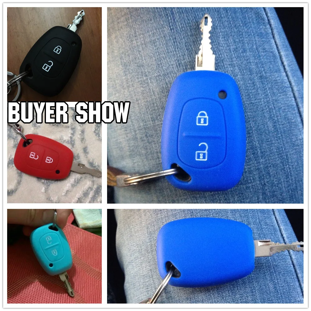 Силиконовый чехол для ключа с 2 кнопками дистанционного OPEL VAUXHALL VIVARO MOVANO RENAULT MASTER