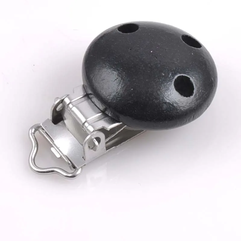 5 шт./лот металлические деревянные зажимы для детской соски однотонные держатели