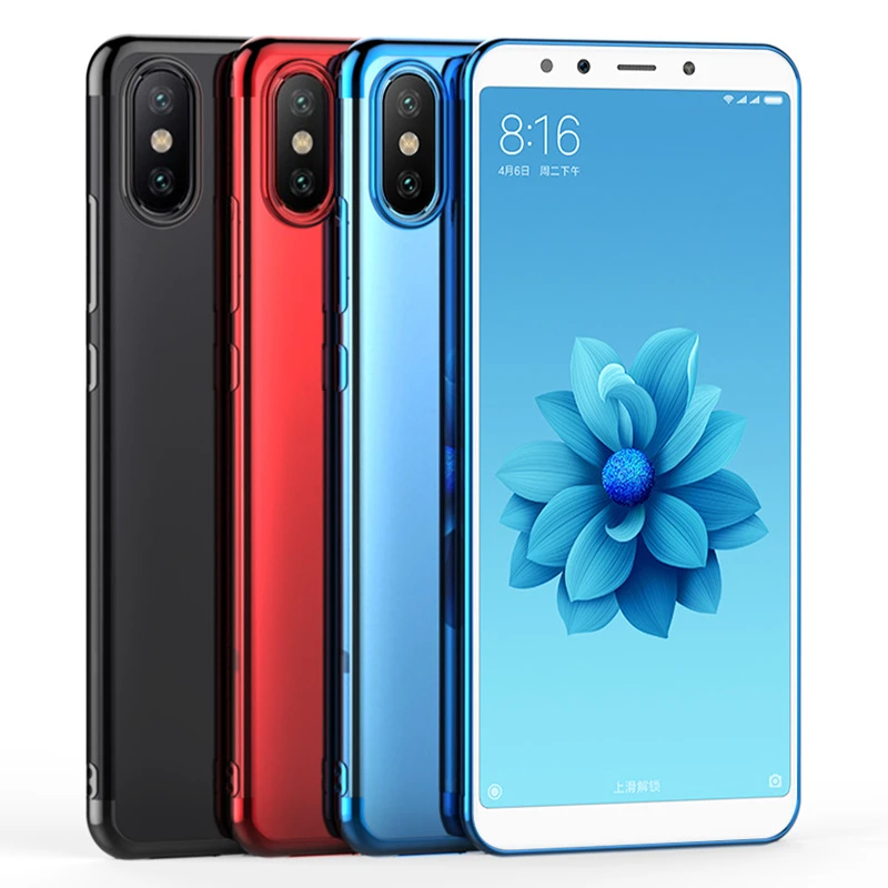 Ударопрочный Прозрачный чехол для телефона Xiaomi Mi A1 A2 Lite Mix2S 8SE мягкий легкий из ТПУ