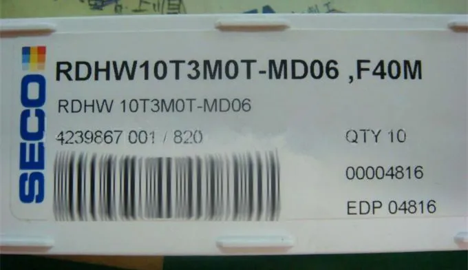 10 шт. твердосплавные вставки RDHW10T3MOT MD06 F40M|insert|insert carbide |