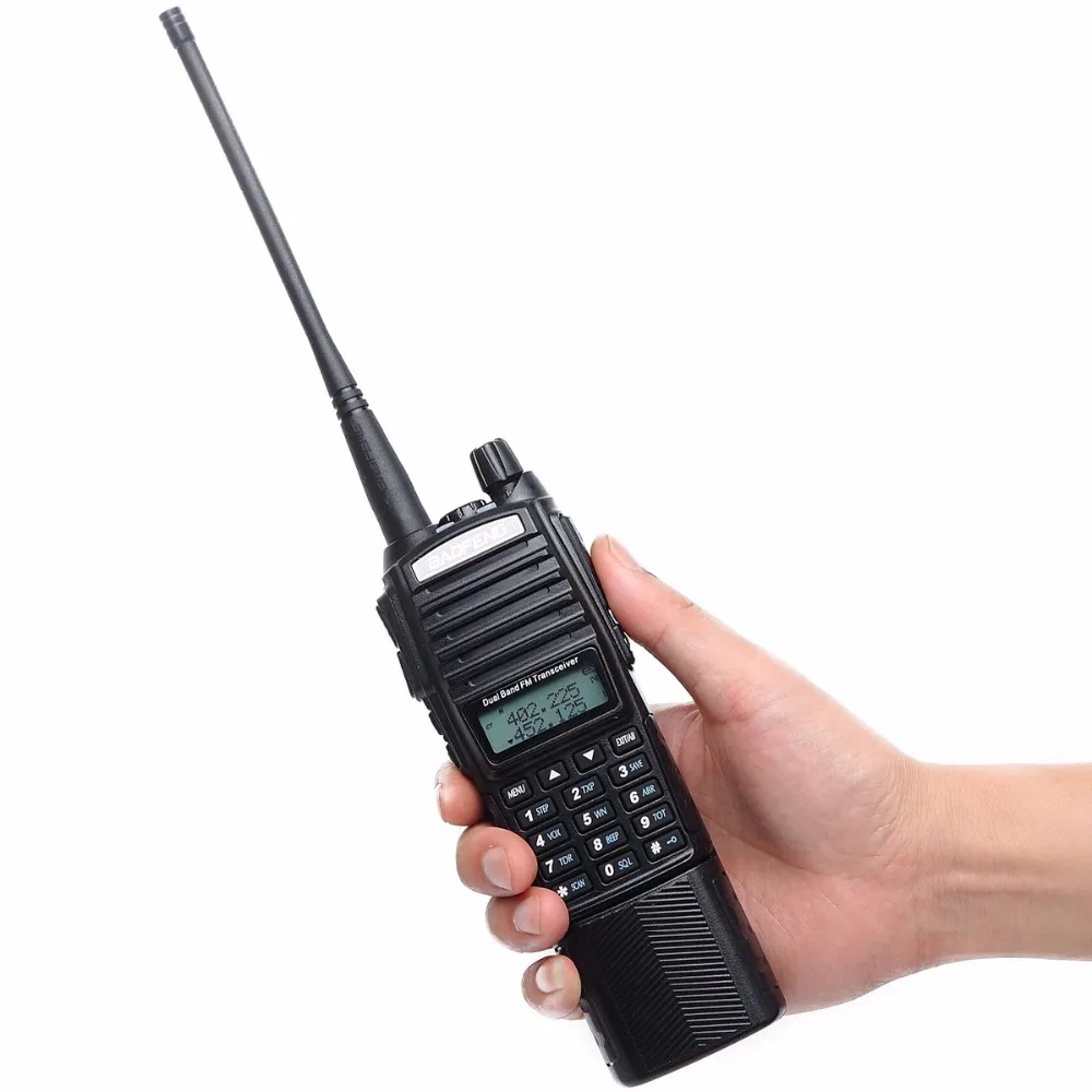 2 шт. Baofeng UV 82 Walkie Talkie 3800 мАч батарея Dual PTT Портативное двухстороннее радио VHF UHF 5 Вт