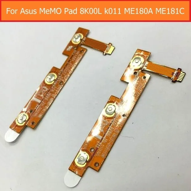 

Genunie Volume Up down flex cable For Asus MeMO Pad k011 8K00L ME181 ME180A switch on off power flex cable side key mute button