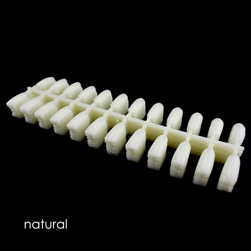 

120/240PCS False Nail Art Tips for Book Nail Polish Display Gel Stick Display Practice Natural Color Nail Frame Stand Tool