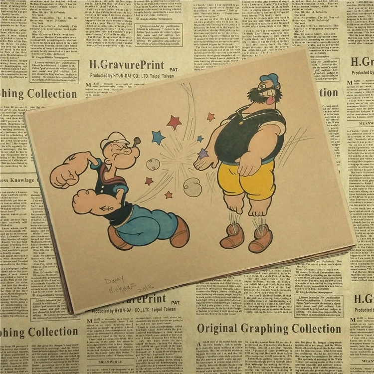 Попью моряк с Бетти бооп/классический фильм/крафт-бумага/плакат для бара/Ретро