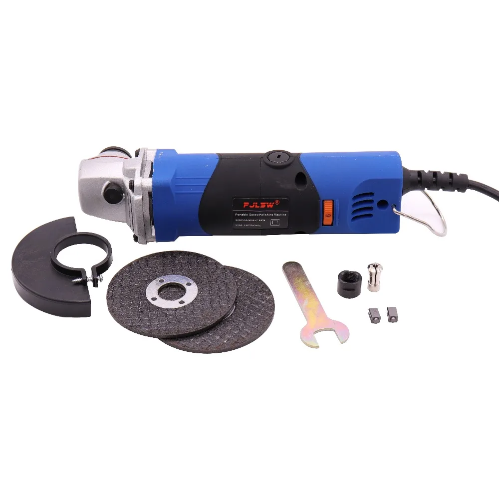 PJLSW 220V 165W Регулируемая скорость мини полировальный станок угловая шлифовальная