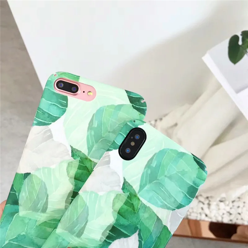 Для iphone 6 Чехол тропические листья чехол для 7 зеленые растения рисунок банановых