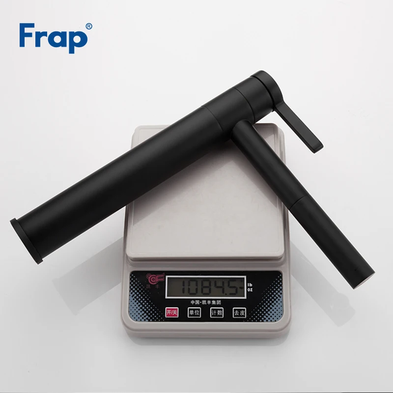 

Frap High Quality Bathroom Faucet Black Solid Bathroom Solid Basin Faucet Cold and Hot Water Mixer Single Handle Tap Y10121