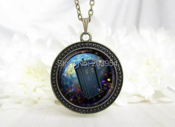 Dr Who Time Post цепь стимпанк фильм Доктор Кто красный восемь ожерелье 1 шт./лот