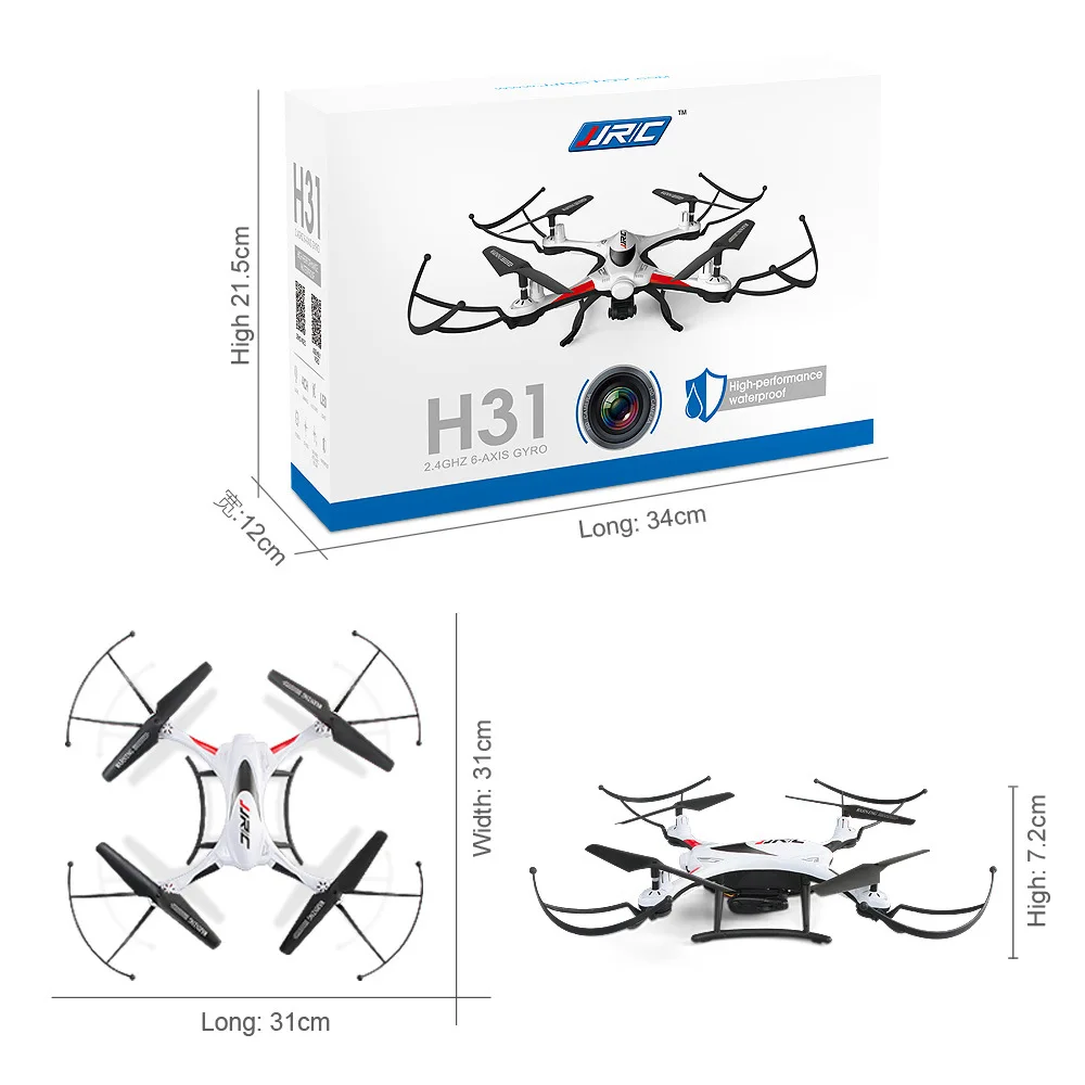 JJRC RC DroneH31 2 4G 4CH 6 осевой гироскоп вертолет водонепроницаемый Радиоуправляемый