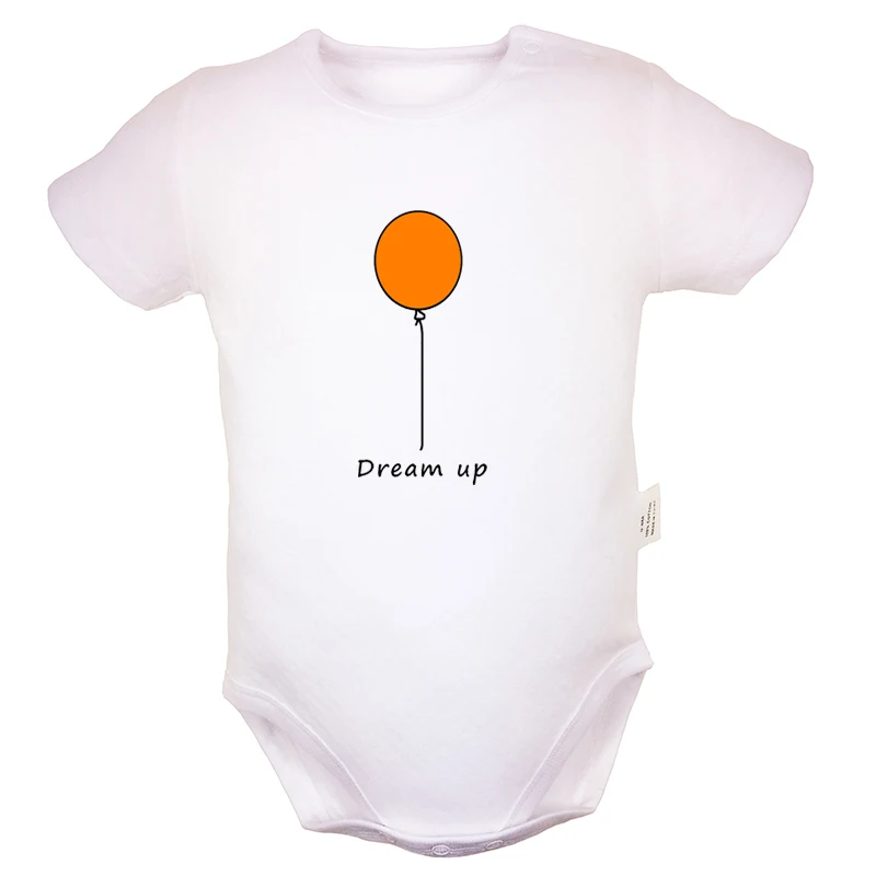 Костюм боди с надписью Dream Up Ballon Don't Touch Me refall in Love серого цвета для новорожденных