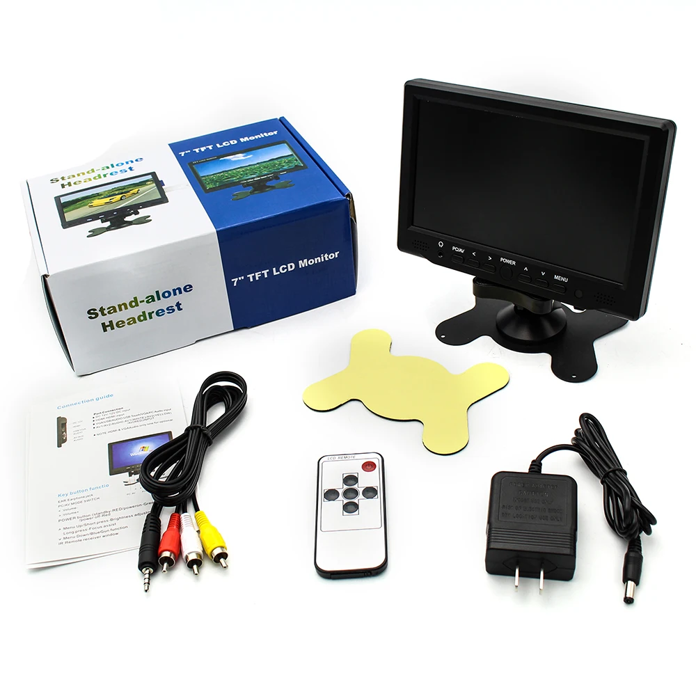 Super HD ЖК дисплей 7 дюймов Мониторы с VGA AV HDMI ультра высокие Яркость до 800*480