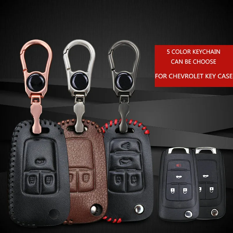 Кожаный чехол для ключей Geunine Chevrolet Cruze Sonic Aveo Малибу каптива Lacetti Orlando Epica Trax брелок