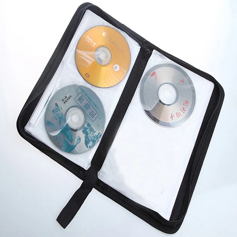 Органайзер компакт дисков 80 CD DVD держатель для хранения коробка чехол кошелек