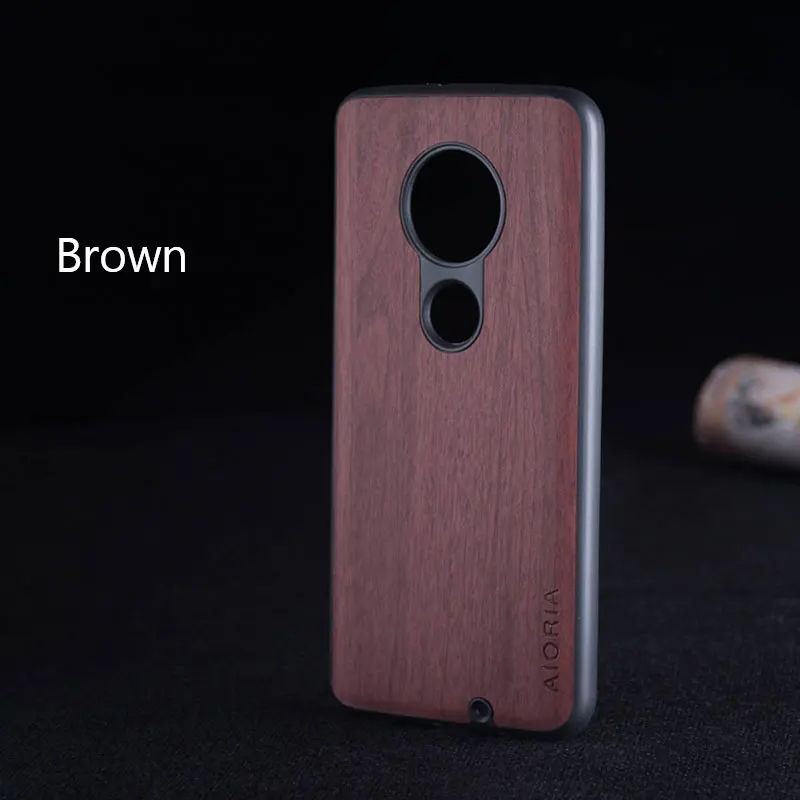 Brown Чехол с деревянным дизайном для Motorola Moto G7 Plus G5S Plus coque fundas чехлы для Motorola Moto G6 plus - Цвет: Brown