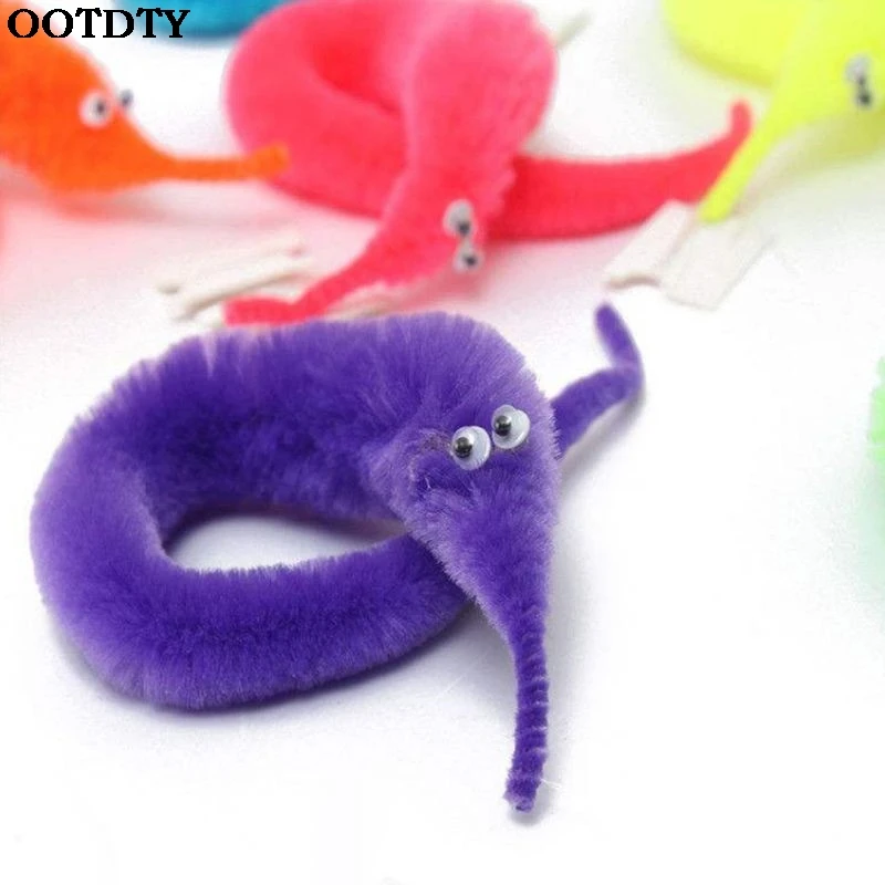 Волшебные пушистые поддельные гусеницы куклы карнавальные вечерние милые трюки лечения шалость сувениры Дети развлекать игры Творческие игрушки