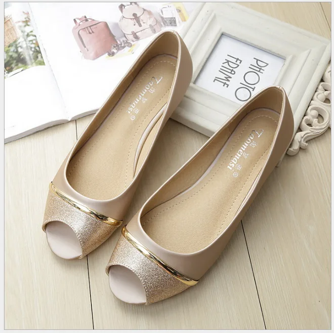 Flat Comfortable Soft Bottom Fish Mouth Sandals Women Fashion Joker Non-slip Peep-toe Shoes Big Yards For Women's Shoes 41-43