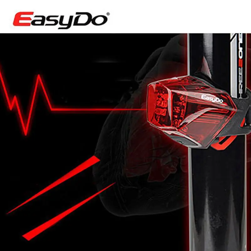 EASYDO езда на велосипеде Предупреждение хвост светильник с возможностью зарядки