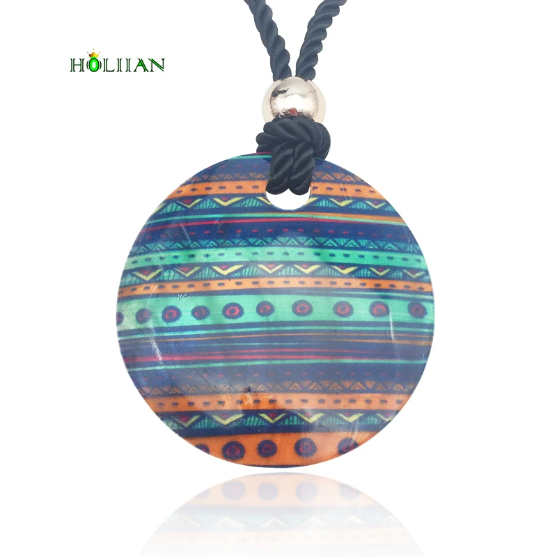 Boho оболочки ожерелья и кулоны для женщин этнические многоцветной Макси длинное