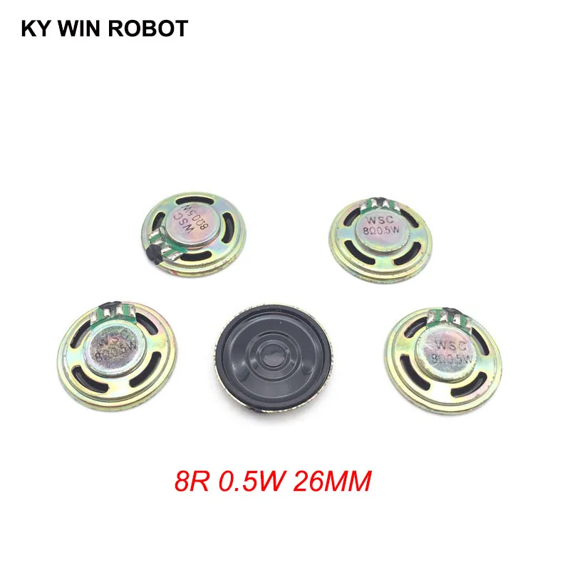 5 шт./лот новая ультратонкая колонка 8 Ом 0 Вт 8R диаметр 26 мм 2 6 см толщина 4