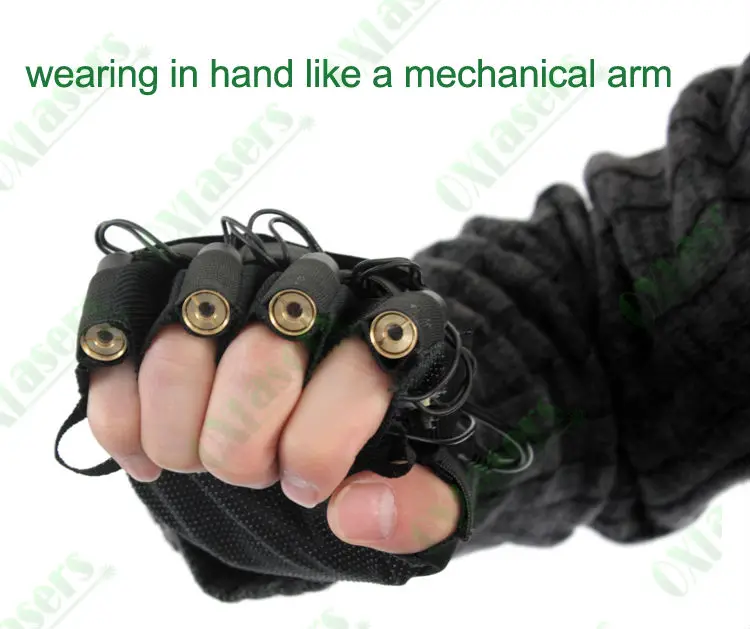 Oxлазеры зеленые лазерные перчатки с 4 зелеными лазерами лазерный танцевальный