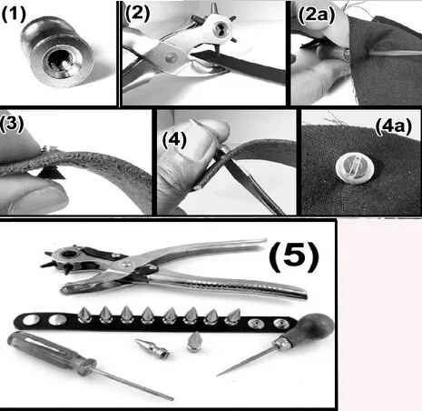 Металлические винтовые шпильки для изготовления ювелирных изделий в стиле панк