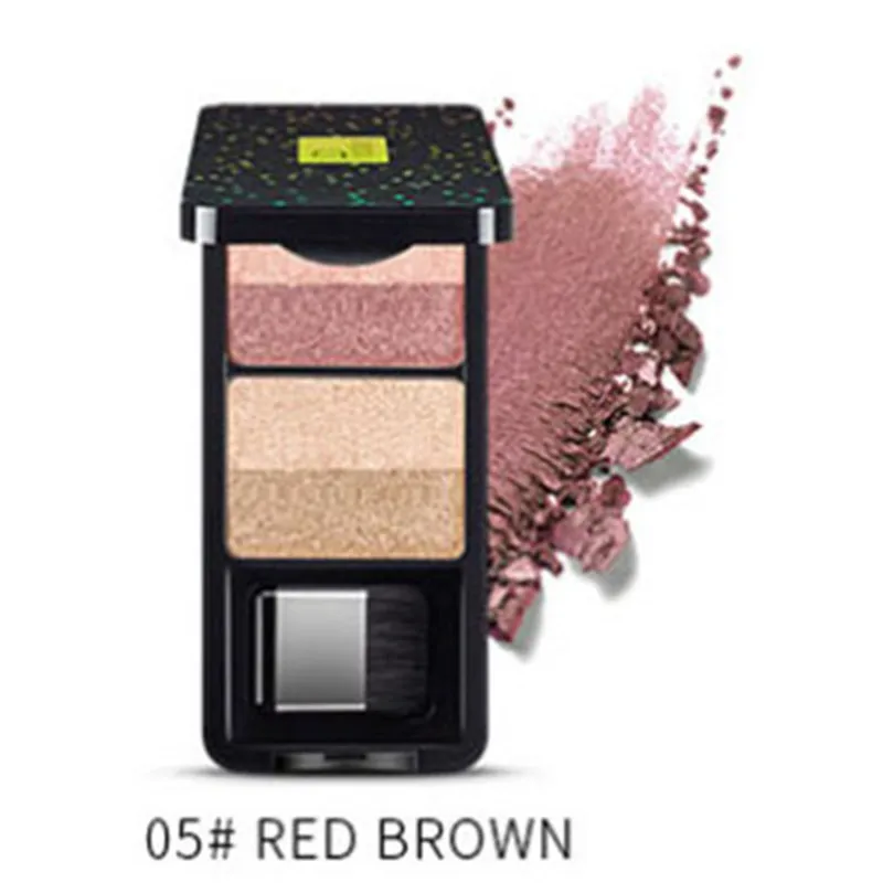 Палитра теней для век с 4 вида цветов тени телесного цвета мерцающие блестящие