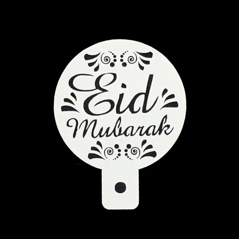 6 шт./компл. Eid Мубарак Рамадан кофе цветок спрей трафарет для украшения торта DIY