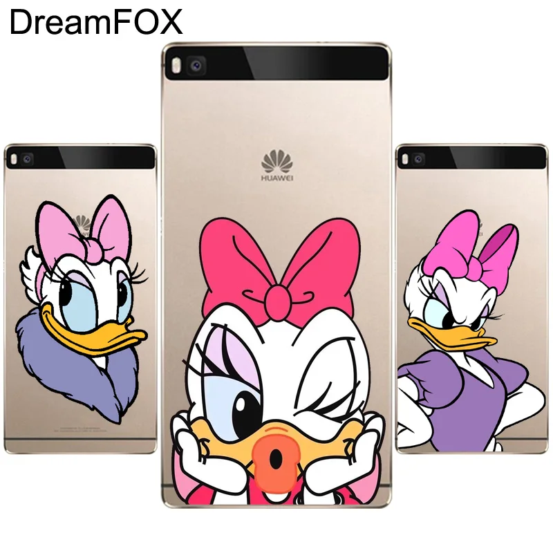 DREAMFOX N016 Дональд Дак силиконовый чехол-накладка из мягкого ТПУ чехол для Huawei P8 P9 P10